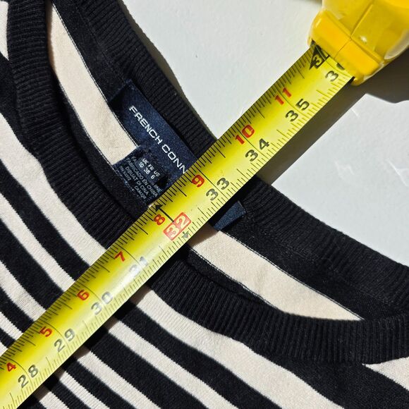 French Connection Knit Dress, Long Sleeve, Mini Dress, Boat Neck 6, Stretchy - Picture 7 of 7